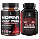 Horny山羊草与黑麦根,Tongkat Ali, Saw Palmetto & Panax Ginseng 提取器,用于Stamina & Energy和超强睾丸酮助推器 - 男性肌肉扩张补充剂