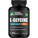 L-Glycine 500 mg | Supports Sleep Quality, Relaxation & Metabolism | Amino Acid Supplement | 120 Vegetarian Capsules | WHO-GMP, ISO, HACCP & FSSAI Certified