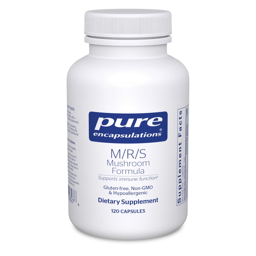Pure Encapsulations M/R/S Mushroom Formula | Hypoallergenic Supplement Promotes Immune Health and Provides Broad-Spectrum Physiological Support* | Shiitake, Reishi & Maitake | 120 Capsules