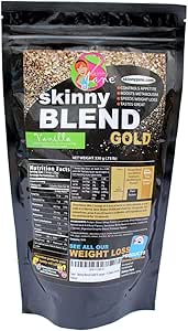 Skinny Blend Gold – Protein Shake for Women – 低糖,低碳 – 支持代谢和能量 – Creamy Vanilla – 15 服务