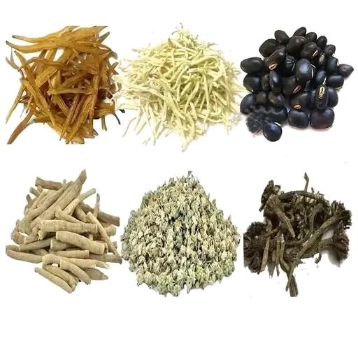Ashwagandha Root, Safed Musli, Kaunch Beej, Shatavari, Gokhru ((Gokshura)) & Akarkara Whole 25gm Each (150gm)| Raw & Natural Herbal Ingredients Sabut