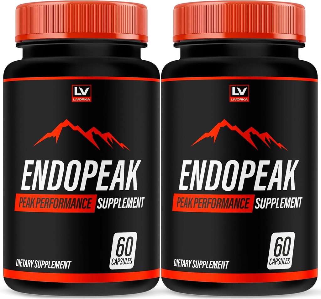 LIVORKA(2 Pack) Endopeak - 男子安多佩克药丸,Endopeak Capsules, Endopeak Male Perforce, Endopeak Supplements, Endopeak Male Pills, 120 Capsules for 2个月