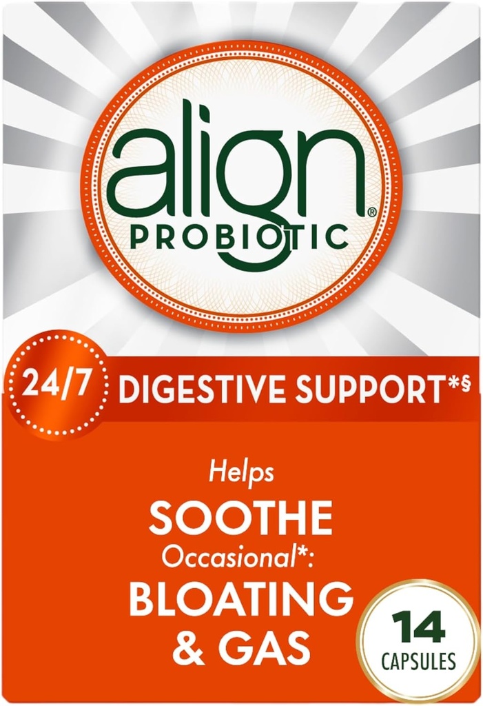 Align Probiotic, " 妇女和男子的Probiotics " , " 消化健康每日Probiotic补充 " *,#1 " 医生和胃肠科医生推荐的Probiotic " ,14 Capsules
