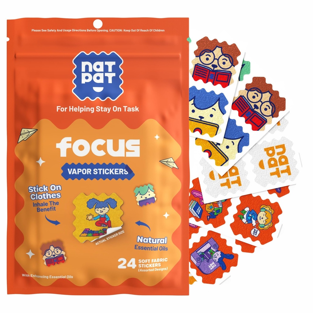 NATPAT Focus Patch Focus Focus Focus Focus Focus Focus Focus Focus Focus Focus Focus Focus Focus Focus Focus Focus Focus Film and Adults - 健康脑支持关注,焦点和浓度 - 无化学和药物 - 24 Counces - BuzzPatch自然补丁