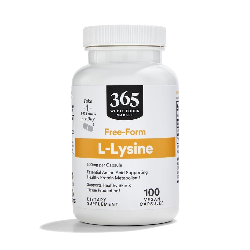 365 由全食品市场,L-Lysine 500mg,100 Counter