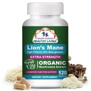 癌症科学 有机狮子 马内蘑菇 补充 男 女 Capsules for Menistry and Focus - 1500mg 大脑补充 记忆和焦点 - 高概率 40% Beta-Glucans - 诺特罗比蘑菇综合体 120 Counter