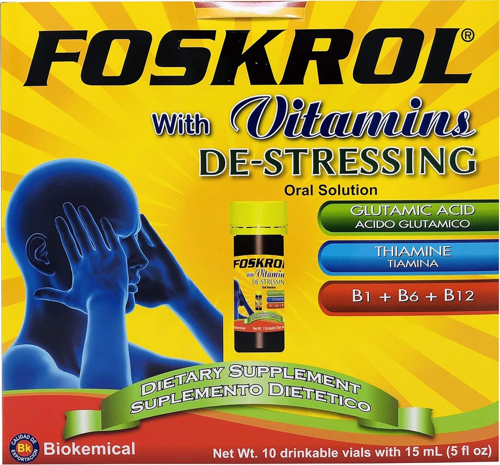 与维生素减压 - 10 个计数 Vials - B 维生素和 Glutamic Acid - Biokemical (10 个Vials - Destressing) 维基语录链接:名人名言 - 分类