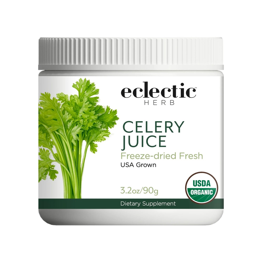 Electic Sheb - Celery 汁粉 - 营养补充 - 水分+健康支持,维生素 + 矿物 - 冻结干燥,USDA有机,非GMO,Vegan(3.2 oz → 90 g)