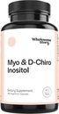 Wholesome Story Myo-Inositol & D-Chiro Inositol Supplement for Women | Fertility Supplements for Hormonal Balance & Ovarian Health Support | Myoinositol | Ideal 40:1 Ratio | 90 Servings