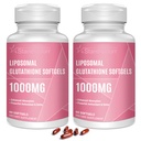Liposomal Glutathione Softgels 1500MG, 减少Glutathione 补充维生素C, 更好的吸收, 非GMO 强抗氧化剂用于健康衰老, 解毒, 免疫健康,120