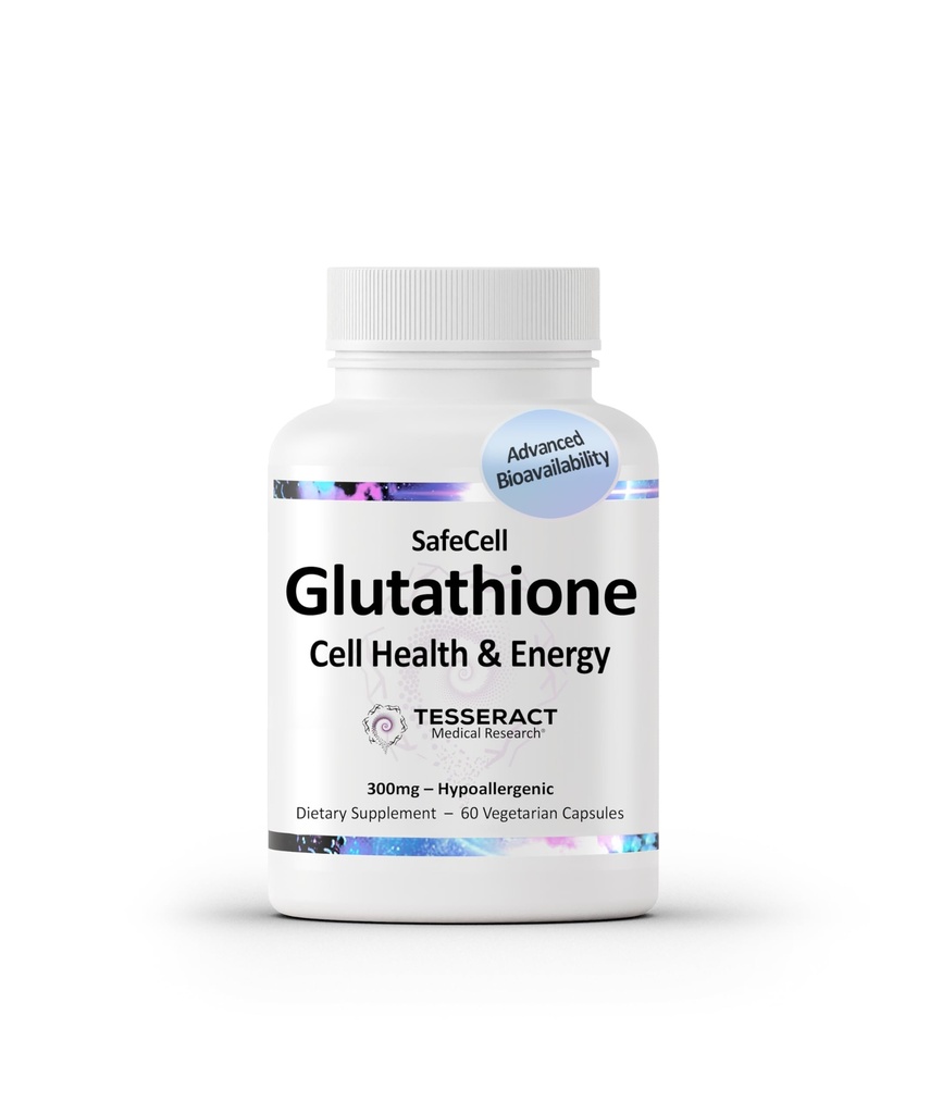 宇宙药剂医学研究 SafeCell S-Acetyl Glutathione 细胞健康支持补充剂,强抗氧化剂,帮助中和自由激进体,伪长效,300mg, 60 蔬菜卡普尔