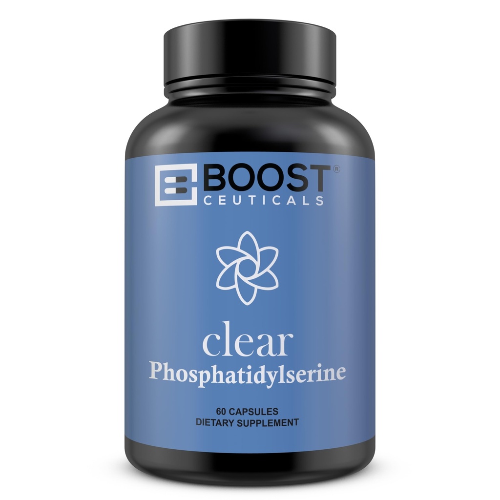 BoostCeuticals Phosphatidylserine 500mg 复合体 - Vegan脑睡眠支持补充 – Phosphatidylserine 100mg Plus Ginko Biloba, Gotu Kola & More – 没有 Stearates 非 GMO Gluten Free 90 Ct
