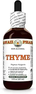 Thyme 无酒精萃取剂、用于抗氧化剂支持的甘油、促进呼吸安慰、靴子豁免、努里谢斯皮肤和头发、支持自然防御 - 2 f.oz