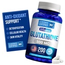 我们喜欢维生素 NSF认证 Glutathione Supplement 在美国制造 高度生物可用 L-Glutathione 抗氧化剂支持 |500mg Pererating | 200 Capsules