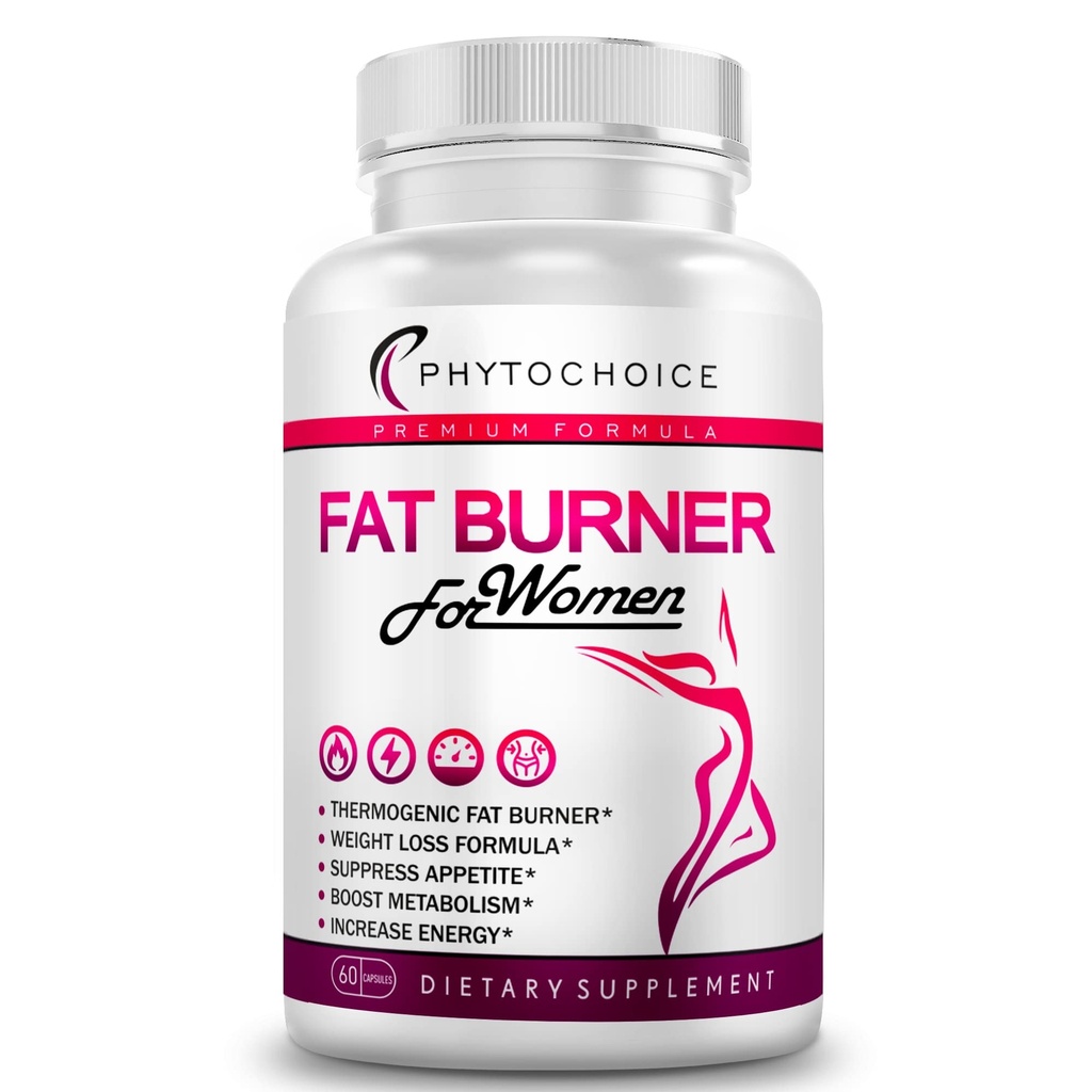 Fat Burner for Women with Raspberry Ketones, Green Tea & African Mango – 对妇女快速有效的最佳饮食药丸,全自然体重损失补充剂支持代谢药和Belly Fat Burns, 60 Capsules