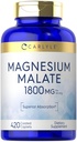 Carlyle Magnesium Malate → 1800mg → 420 焦炭卡片 → Vegetarian, Non-GMO, Gluten 免费补编