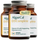 ALGAECAL 4-in-1 维生素 D3 K2 完成 - ADK 维生素补充,增强免疫支持和骨质健康与 D3 K2, A, & E - 全身健康与骨质强度,60易吞软胶