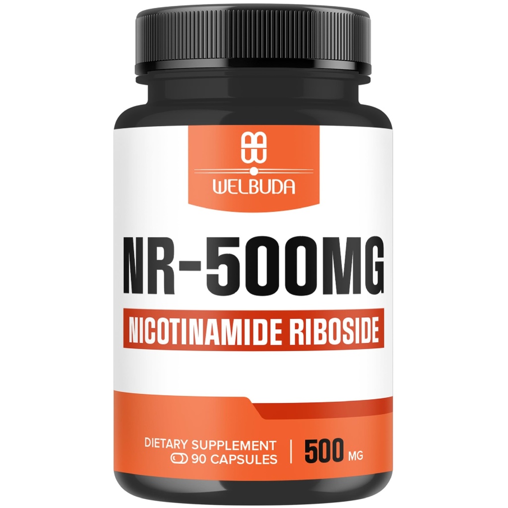 NAD+ 数字化 与Nicotinamide Riboside 500mg-手机能源和维修、健康老化、健康 -- -- 90卡普尔 -- -- 3个月供应