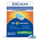 Zicam Cold & Flu-like Symptoms with Echinacea and Sambucus, Homopathic, Zinc, Cooling Peppermint Flavor, Help with Cold Symptoms, 20 平板电脑