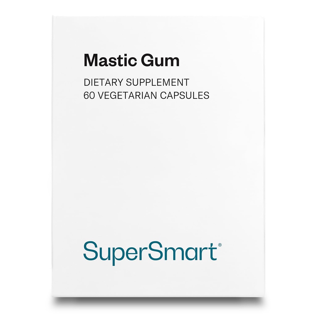 Supersmart Mastic Gum supplement – 每天2000mg – H. Pylori → Non-GMO & Gluten Free - 60 植物卡普尔的天然塑料树提取