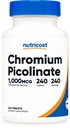 营养成本 Chromium 1000mcg, 240平板 - 不含Gluten, 非GMO