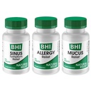 MediNatura BHI 多症状火药防御 Bundle Sinus 救济碑(100) Mucus 救济碑(100) + 过敏救济碑(100) Homopathic 救济 - 快动作,快溶