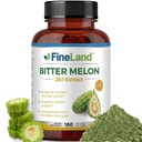 FineLand Bitter Melon 25:1 摘录 12,500 mg 强度,10% Bitter 原理,160 Vegan Capsules, 支持消化健康,标准化和集中 25X 摘录,非GMO在美国制造