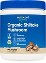 营养成本 有机Shiitake Mushroom Powder 8oz - 100% 有机认证,无胶质,非GMO