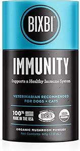 BIXBI 狗维生素补充 Immune支助每日猫类补充,粉末补充,两个月供应美国
