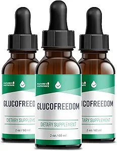 Gluco Freedom Represents Drops – 与 Astragalus & Grape种子的植物液体混合剂 – 非GMO, GMP 认证,美国制造 – 2oz, 60ml, 3个月供应量