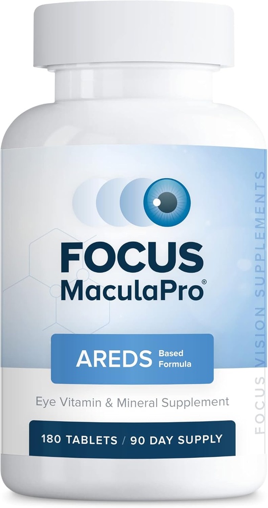 Focus MaculaPro - AREDS基于眼维生素-矿山补充剂(180 ct. 90天供应) AREDS基于非吸烟者的维生素 - AREDS基于补充剂