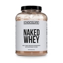 NAKED WHEY蛋白补充粉,巧克力,GMO自由,大豆自由,Gluten免费援助肌肉生长和复苏 60种服务,5 Ib
