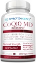 核准科学 QQ10 MD -- -- 额外强度300mg纯CoQ10 与BioPerine QQ10,用于加速吸收 - 最佳支持 - 60 Vegan Capsules