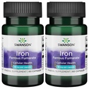 Swanson Iron (Ferrous Fumarate) - 矿物补充促进能源支持 - 高浓度公式 协助氧气交付和脂肪酸代谢 60 Sgels (2 Pack)
