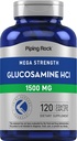 Pipping Rock Glucosamine HCL 1500mg → 120 卡普莱特 → 超强 → 非GMO & Gluten 免费补编