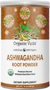 有机维达Ashwagandha根粉,16oz - 100%纯和天然Ashwagandha粉,Withania Somnifera - 改进Mood,Stamina,支持豁免,能源 - Vegan,非GMO