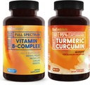 BioEmblem Turmeric Crucumin 配有生物素和维生素B-复合剂