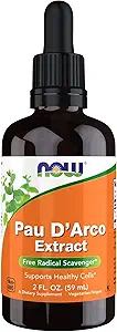 Now Foods Supplements, Pau D'Arco 提取液体与滴水器, 自由激进拾荒者*, 2-Ounce