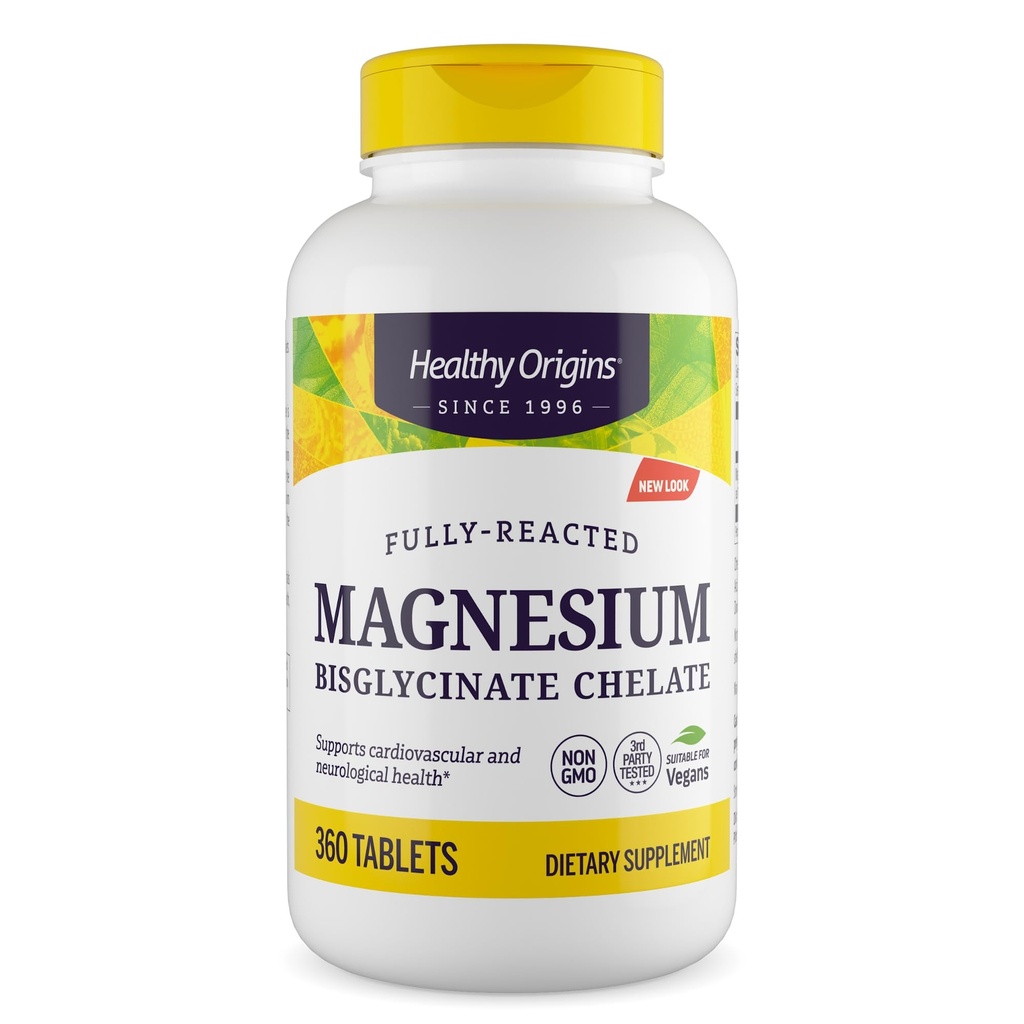 健康原产地:Bisglycinate Chelate(非GMO、Gluten Free、心血管支持、骨骼支持、神经支持、Vegan),360片