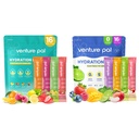 Venture Pal Free Electrolyte Power Packets - 液态日报IV 快速水分和党回收的饮料混合 → 5 Vitamins & 7 Electrolytes → Keto Friendly → Kent-GMO → 认证 Vegan → 16棒