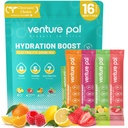 Venture Pal Free Electrolyte Power Packets - 液态日报IV 快速水分和党回收的饮料混合 → 5 Vitamins & 7 Electrolytes → Keto Friendly → Kent-GMO → 认证 Vegan → 16棒