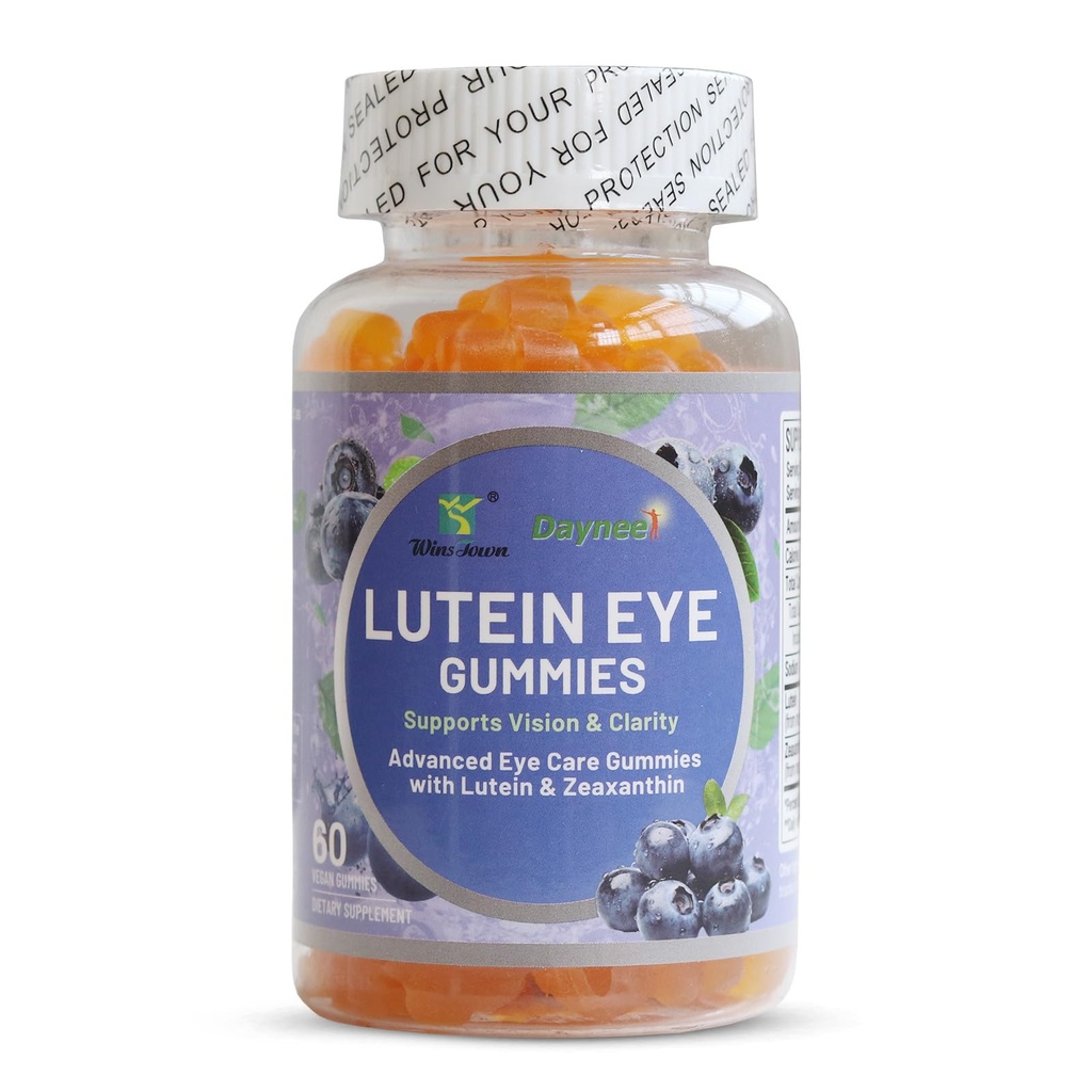 Lutein Eye Gummys, 蓝莓火焰眼护理 Gummys 与 Lutein & Zeaxanthin 成人, 60 个伯爵