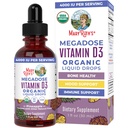 MARYRUTH'S Vitamin D3 Liquid Drops | Megadose 4000 IU | USDA Organic Liquid Vitamin D Spray for Adults & Kids | Immune Support & Bone Health | Vegan | Gluten Free | Non-GMO | 30 Servings