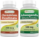 Piclinate铬 200 mcg & Ashwagandha 提取500 Mg