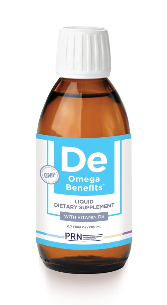 DE Omega Benefits Liquid Supplement - 6.7 oz, 40-Day Supply - Re-Esterfied Omega 3 Triglyceride Form with 1680mg EPA, 560mg DHA & Vitamin D for Dry Eyes