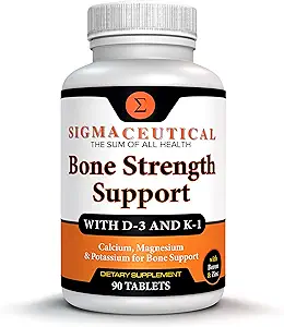 Premium Calcium Hydroxyapatite Complex - 高级骨骼支持与维生素D3 K 镁锌 - 骨密度心脏健康完整吸收公式 - 90片
