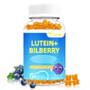 20mg Lutein & Zeaxanthin Gummys with Bilberry, Astaxanthin, Omega 3, 维生素C, E - 成人和孩子的无糖眼保健补充剂 - 干眼救济,视觉清晰度, Macular支助