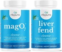 nbpure MagO7 + liver Fend Detox Bundle + 氧化功率Colon Cleanse 和 Liver 支持 + 偶发便秘、布洛丁和毒素积聚- Up + 氧化镁 + 牛奶硝酸盐,180盖