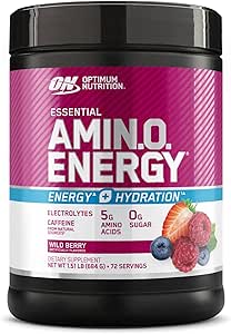 Optimum Nutrition Amino Energy + Hydration Wild Berry 72 Servings
