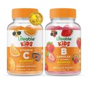 活生生的维生素C 儿童+ B 复合型儿童,Gummys Bundle - 大品尝,维生素补充,Gluten Free, GMO Free, Chewwable Gummy (英语).